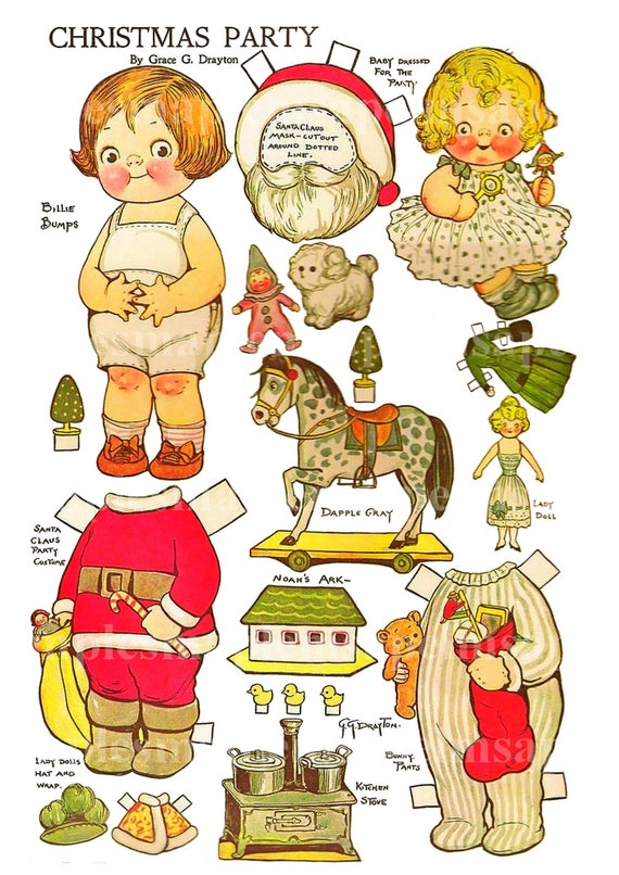 retro paper dolls