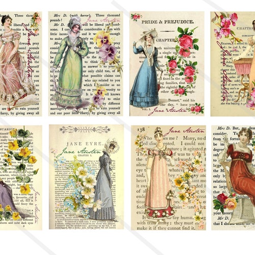 Jane Austen Junk Journal Kit Pride and Prejudice Journal - Etsy
