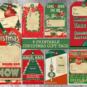 Weihnachten Geschenkanhänger, Sticker und Etiketten Weihnachten vintage Bilder Vorlagen zum herunterladen vintage Weihnachten