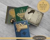 Edgard Allan Poe Miniature Books, Mini Book, Junk Journal, Junk Journal Kit, Album, Vintage, Embellishment, Charm, Steampunk Book