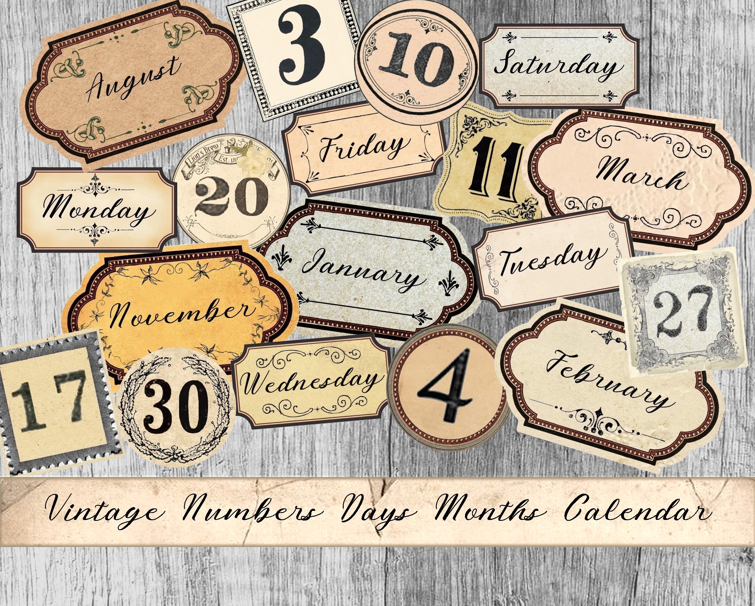 Bloomingville Wood Perpetual Calendar : Amazon.ca: Office