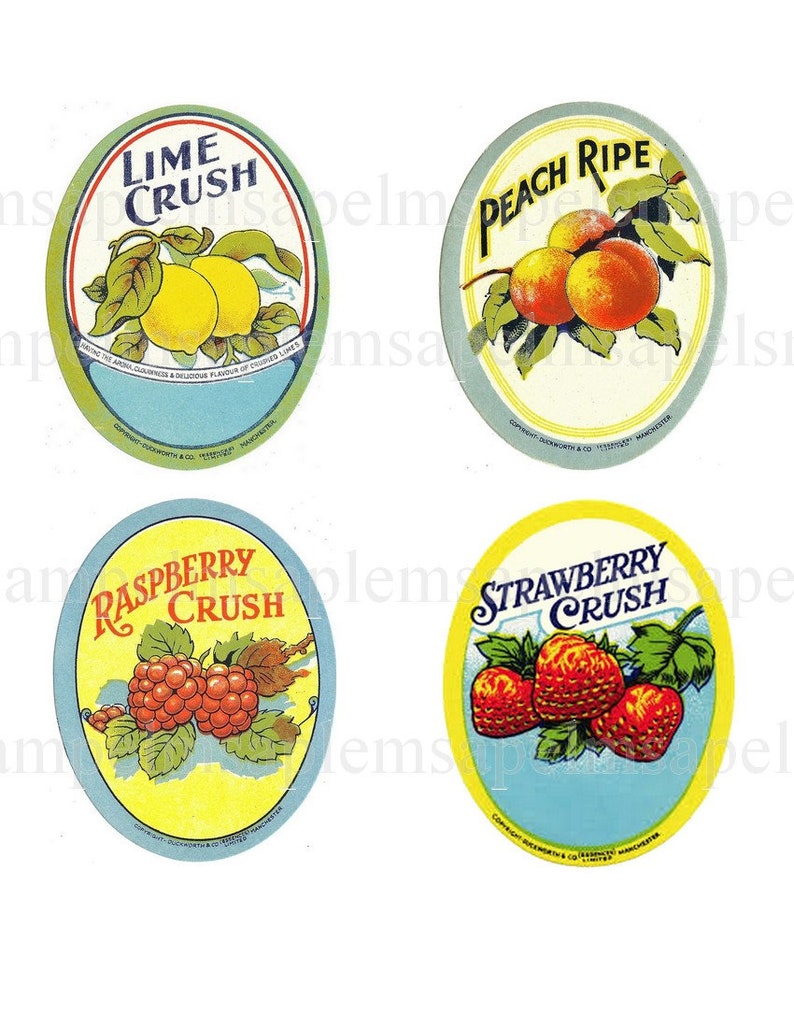 vintage fruits crate labels ephemera antique labels yam collage sheet instant download printable vintage tags scrapbook journaling paper paper party supplies