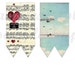 Printable Bookmarks Book Lover Bookmarks Hot Air Balloon Vintage ...
