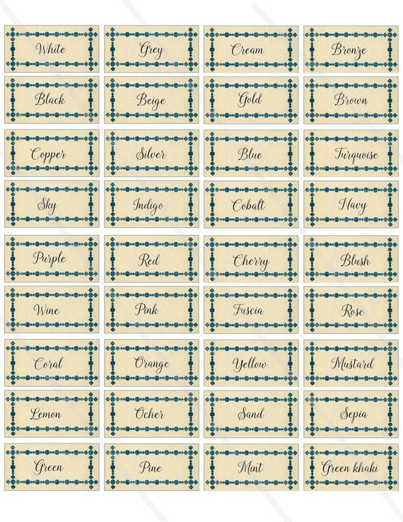 Craft Room Organization Labels Craft Room Labels Printable Instant Download Digital Collage Sheet