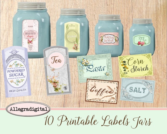 Vintage Printable Labels For Jars Herb And Spice Apothecary Labels