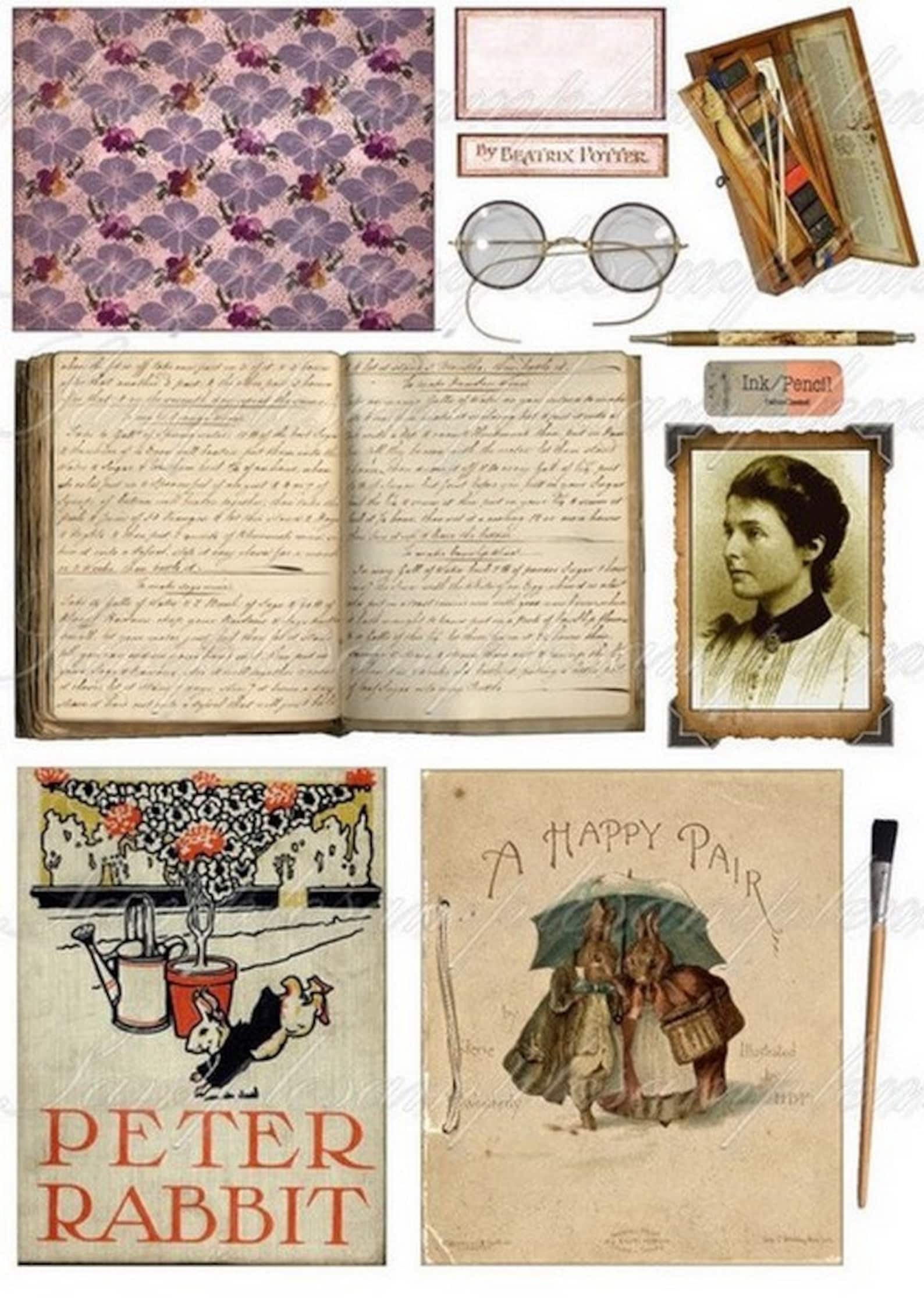 Peter Rabbit Ephemera Pack Beatrix Potter Digital Collage - Etsy