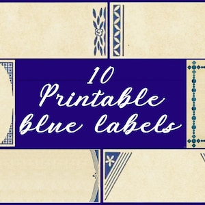 10 étiquettes à imprimer, étiquette numérique, étiquettes digitales, images digitales, collage digital, étiquette vintage rétro scrapbooking