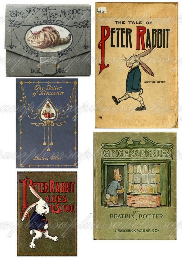 Peter Rabbit Ephemera Pack Beatrix Potter Digital Collage - Etsy
