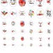 OVAL Collage Sheet Boho 30x40 Mm 25x18 Mm 13x18 Mm Printable Digital ...