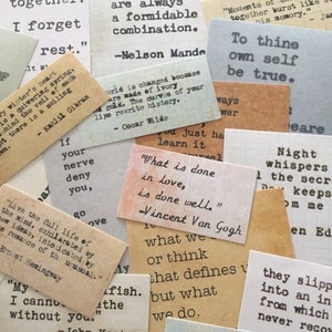 Printable Book Quotes Stickers Typewriting Stickers,famous Words ...