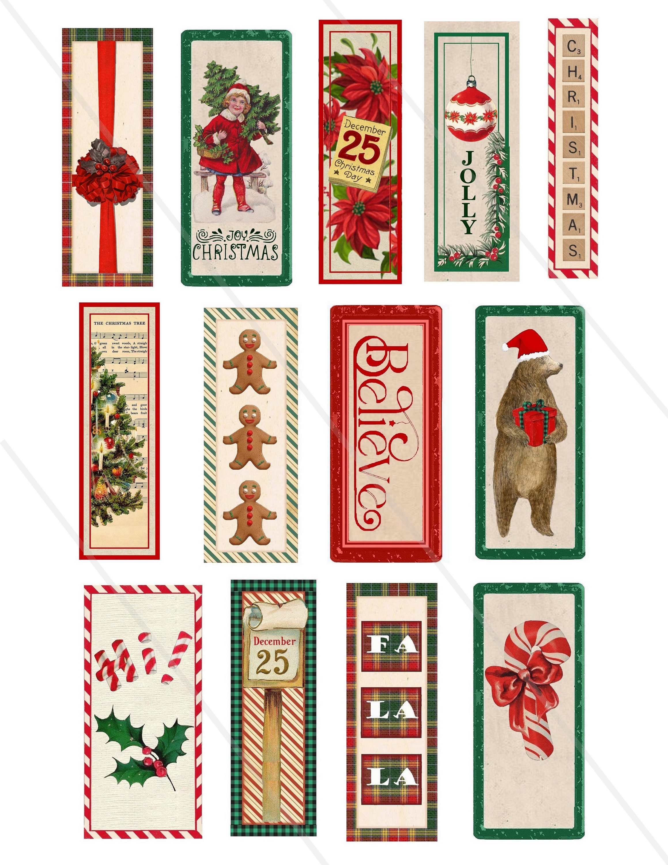 Printable Vertical Labeks Vertical Christmas labels, Printable Christmas Words, Printable ...