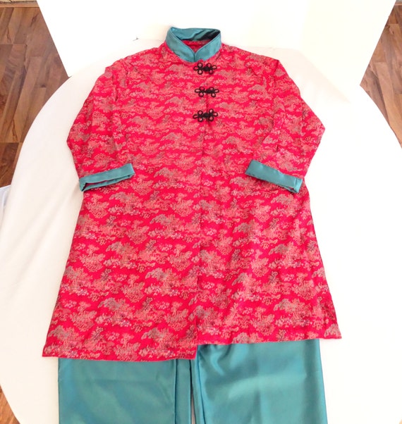 Cheongsam Shift Qipao 2 Piece Outfit - FREE SHIPPI
