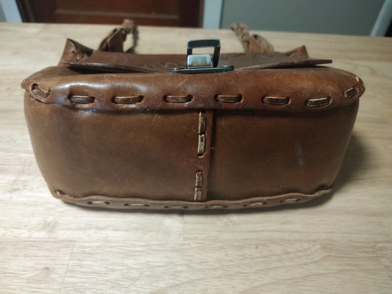 Vintage Tooled Leather Crossbody With The Name Co… - image 3