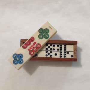 Antique Mexico Miniature Domino Set