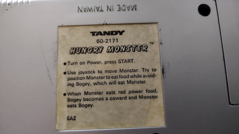 Tandy Console Vintage Tandy Hungry Monster Handheld Electronic Video Game Working ...