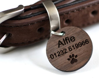 Wooden Dog Tag Wooden Pet Tag Wooden Dog Tags For Dogs Wooden Pet ID Tag Wooden