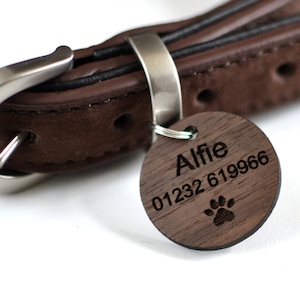 Wooden Pet Tag Wooden Dog Tags For Dogs Wooden Pet ID Tag Wooden