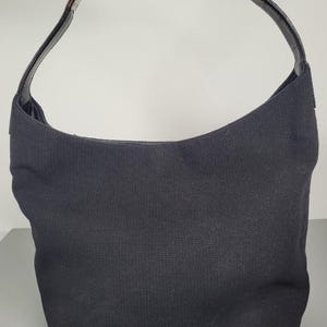 Vintage Gucci Black Shoulder Bag | 90s Designer Handbag | Luxury Leather Purse | Iconic Y2K Shoulder Bag | Authentic Gucci Bag