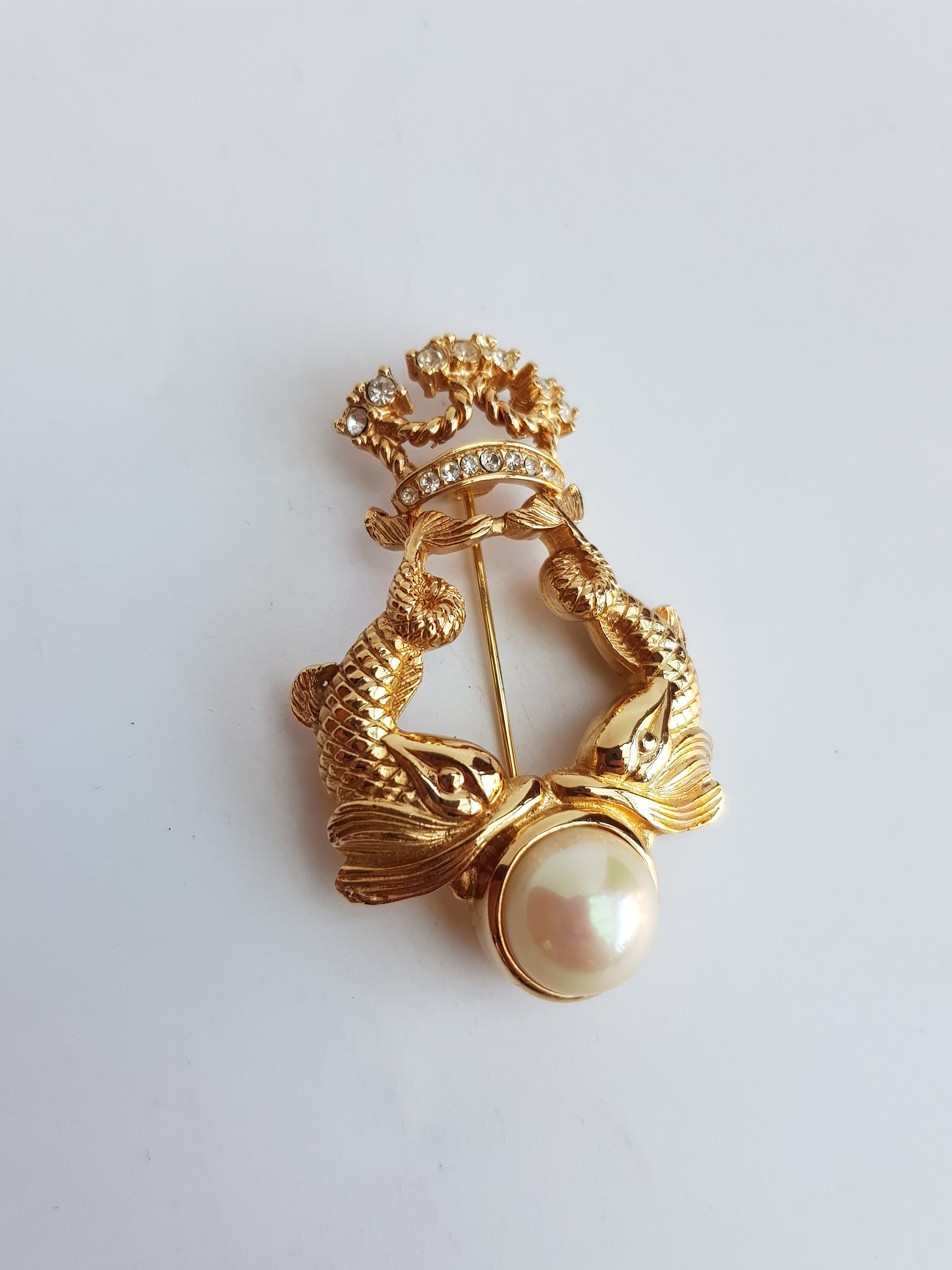 DIOR Brooch. Christian Dior Vintage Fish Brooch Pin with Etsy