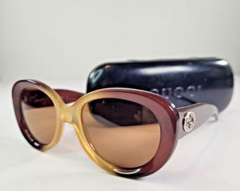 Gucci Y2K Sunglasses GG2655/S Rimless Purple Gradient Gold 