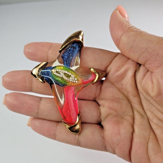 ヴィンテージ】christian lacroix ブローチ ゴールド ストーン 【公式