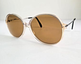 Armação de óculos vintage Rodenstock Anette Butterfly, década de 1980, fabricada na Alemanha com cristais.