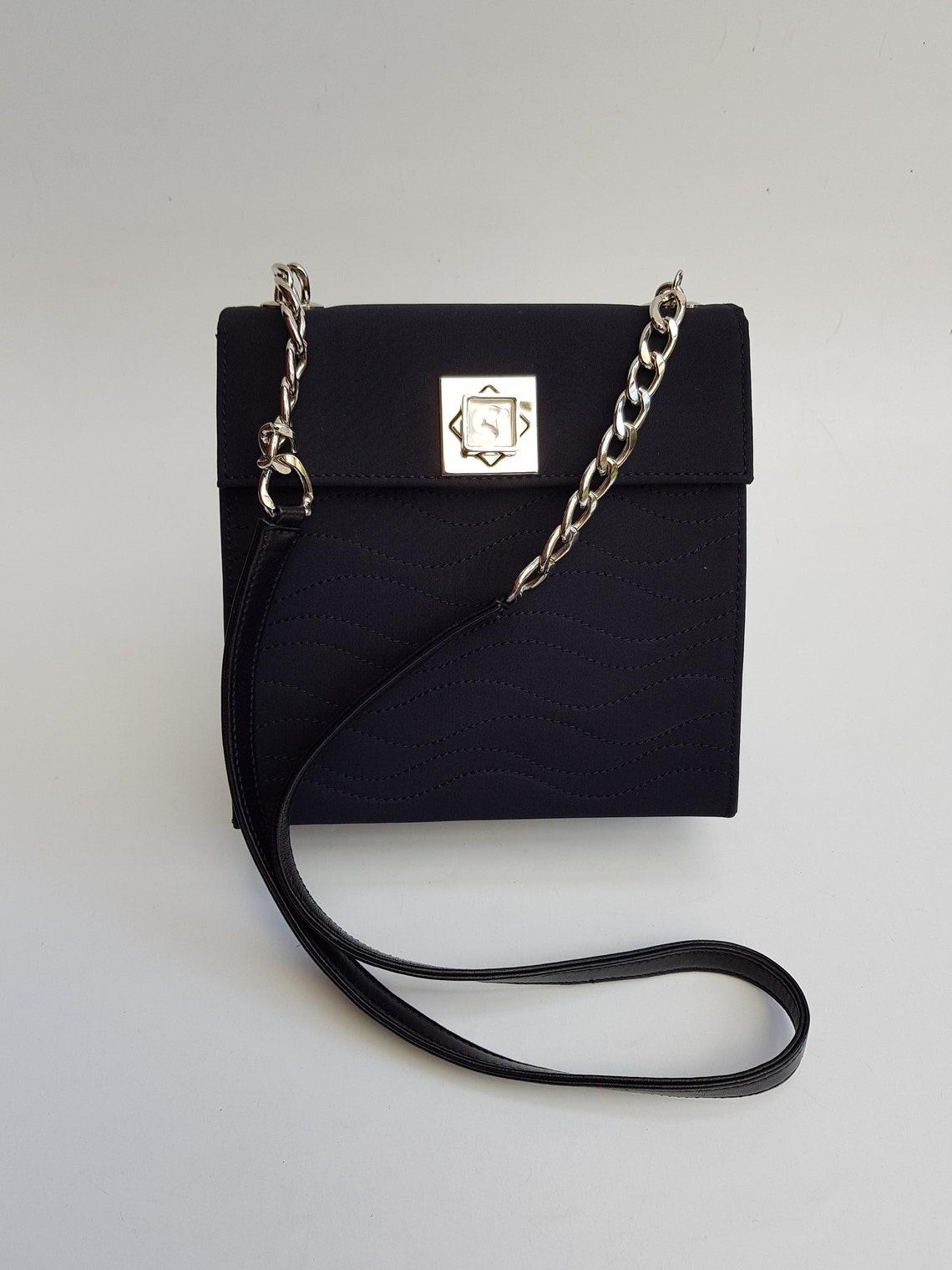 LALIQUE Bag. Lalique Vintage Black Shoulder Bag. Rare French | Etsy