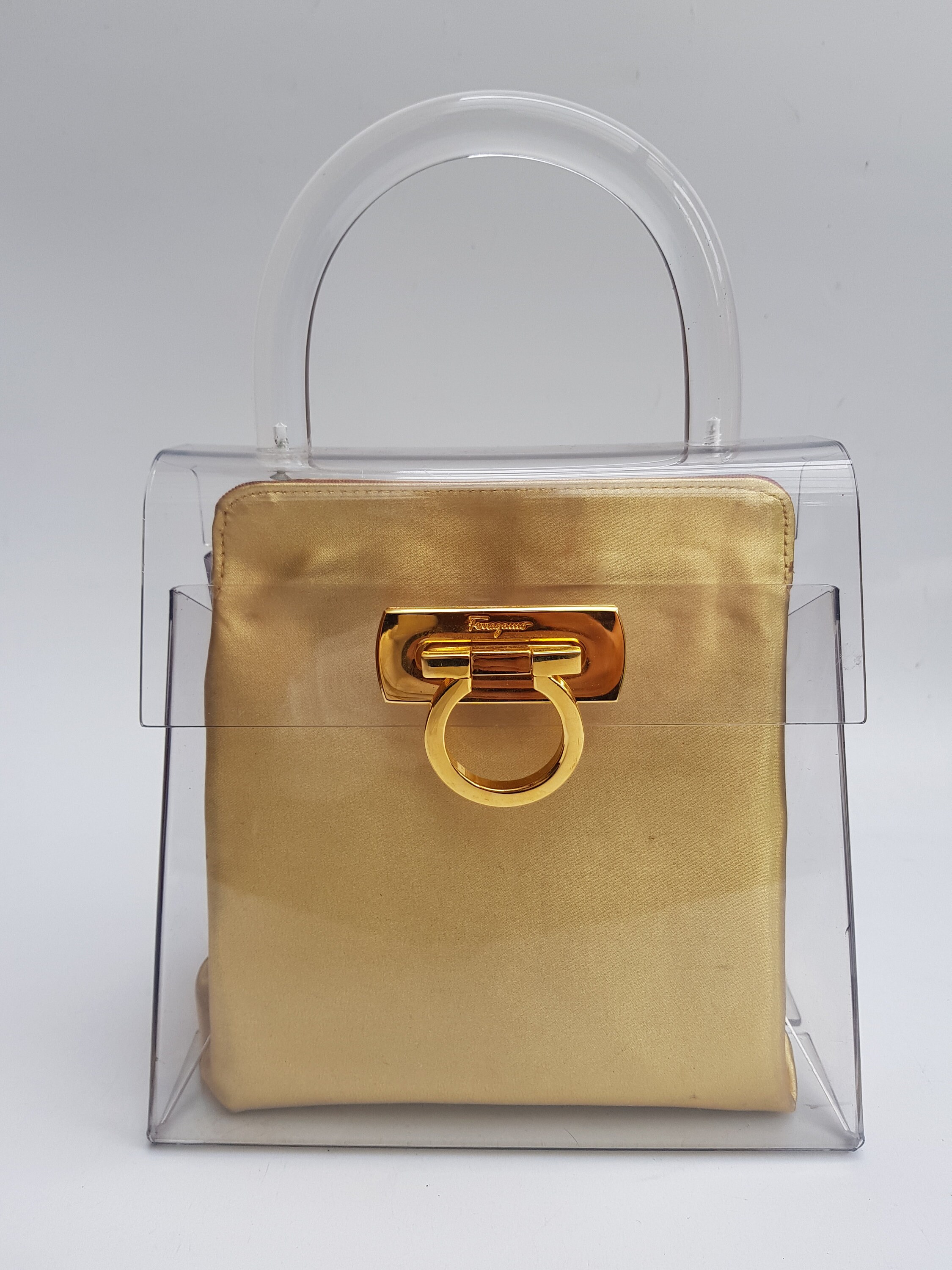 FERRAGAMO Bag. Salvatore Ferragamo Vintage Transparent and - Etsy