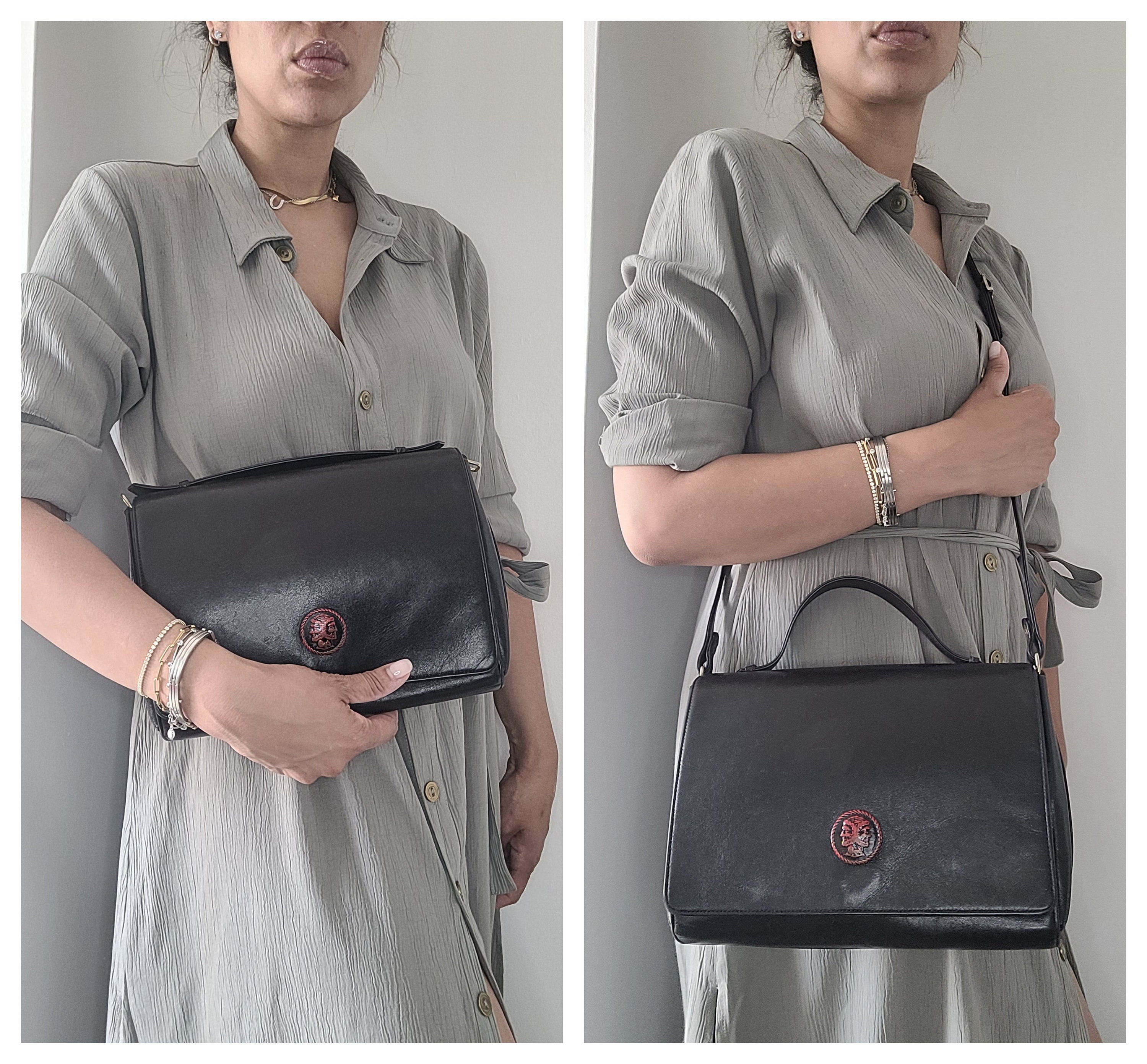 Vintage Fendi Bag Leather Crossbody Satchel Sling Luxury Purse Rare Y2K  Italy