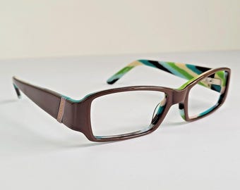 Missoni Vintage Eyeglasses, Black, Red, Rectangular Optical  display picture 1