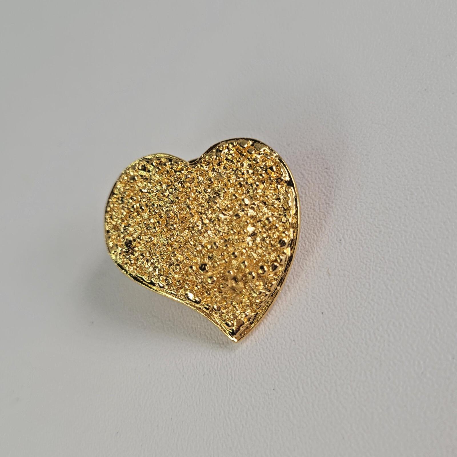 イヴ・サンローラン - ヴィンテージ レッド ハート ブローチ - Etsy