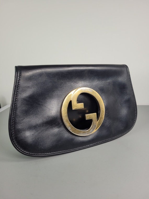 GUCCI Bag. Vintage Gucci Blondie Black Leather Clutch Bag. Etsy Canada
