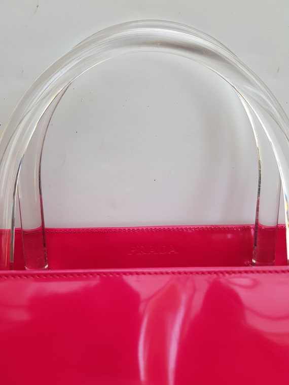 PRADA Bag. Prada   Vintage Pink  Handbag with pla… - image 3