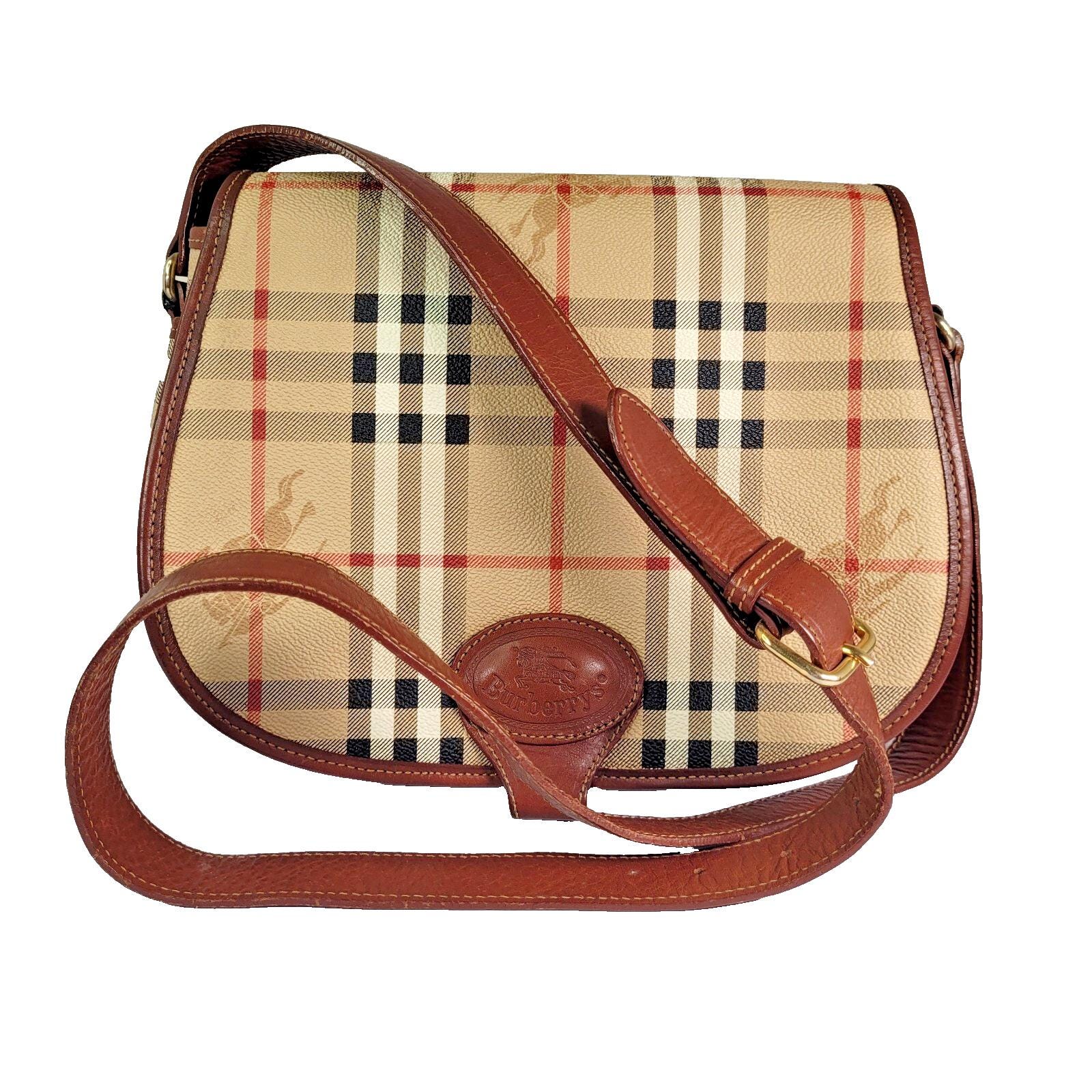 ★関税込★BURBERRY★TB CANVAS CROSSBODY BAG★Beige★ Burberry Shoulder Bag Crossbody Canvas Canvas Leather Beige