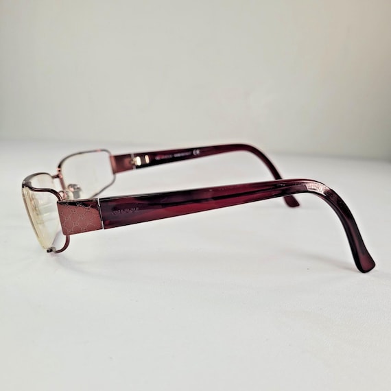 Gucci dark red rectangular eyeglasses frame GG 27… - image 5