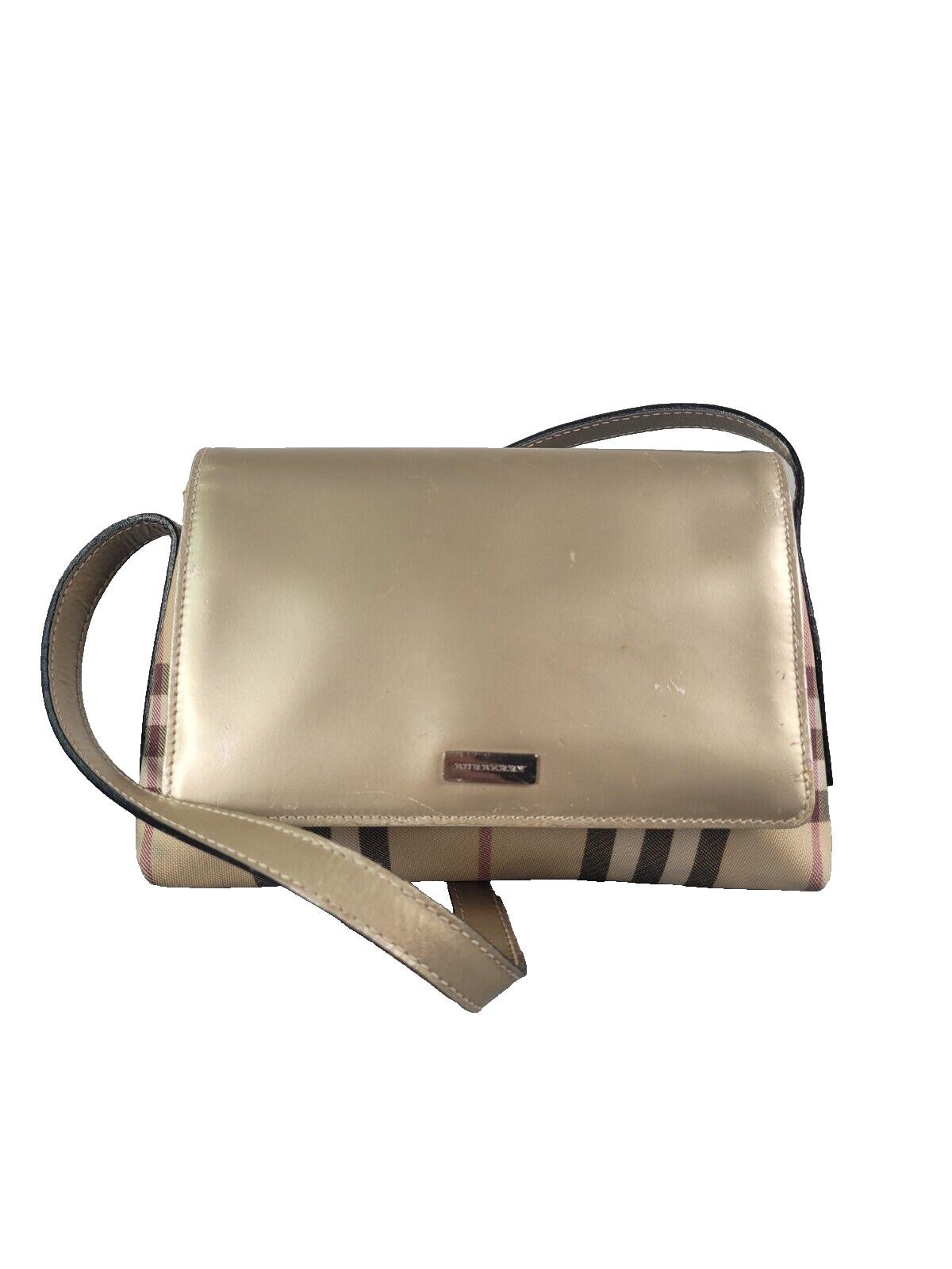 バッグ Burberry Nova Check Vintage Shoulder Bag Burberry Vintage Shoulder Bag Nova Check Beige x Dark Brown