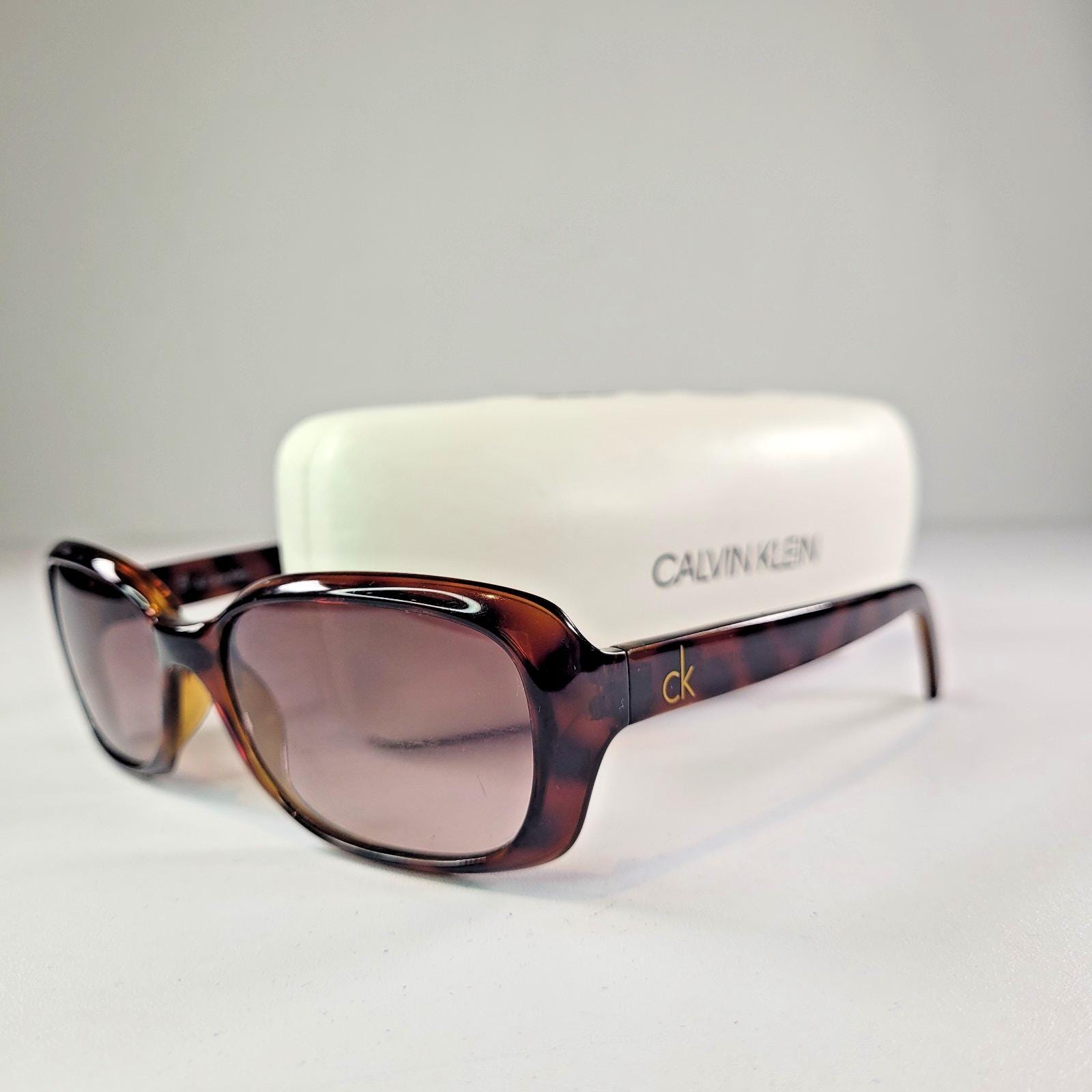 Vintage Calvin Klein Tortoise Sunglasses, Designer  display picture 2