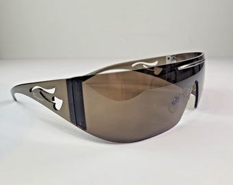 Ferragamo Brown & Silver Rimless Sunglasses Salvatore Ferragamo Rimless Sunglasses – 100% UV Protection  main image 4