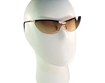 CHANEL 4051 Rimless Coco Mark Sunglasses - Gunmetal Grey Gradient 