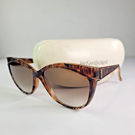 Yves Saint Laurent YSL Brown Tortoiseshell Sunglasses  display picture 1