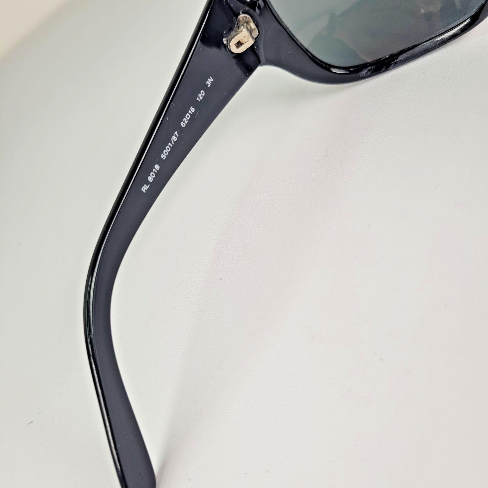 Vintage Ralph Lauren Sunglasses: Y2K Black Oversized Square  display picture 1