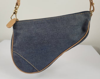Dior's Denim Embroidered Saddle Bag - BagAddicts Anonymous