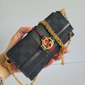 Gucci ophidia clutch bag with chain original leather version