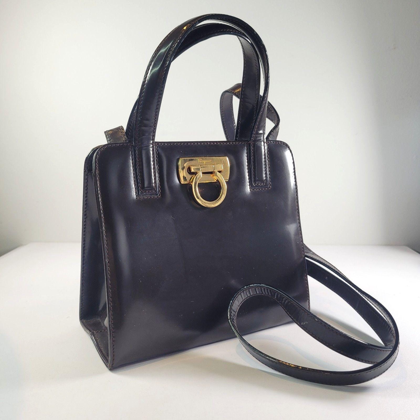 90's Italian Leather Handbag - Etsy