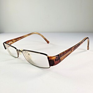 Prada Rectangular Glasses Vintage Y2K Brown Frame Designer Eyewear 90s 2000s Optical Frame