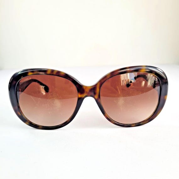 Vintage Chanel 5312 Oversized Tortoise Sunglasses Y2K Brown