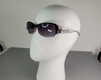 Gucci Y2K Sunglasses GG2655/S Rimless Purple Gradient Gold Vintage