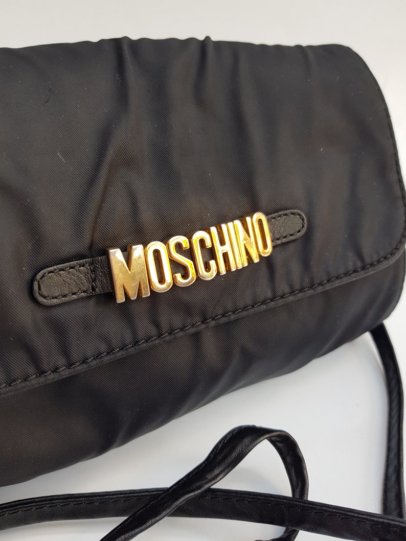 MOSCHINO Bag. Moschino by Redwall Black Shoulder bag / Clutch. | Etsy