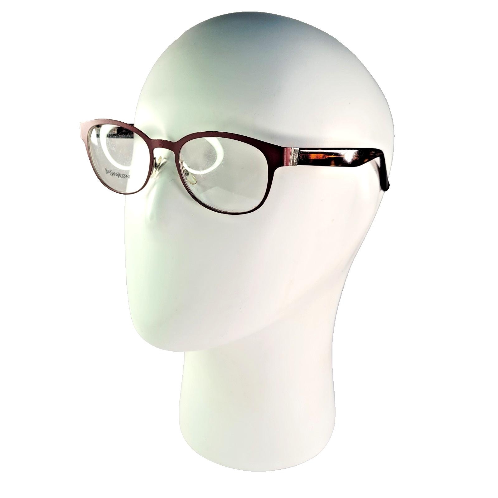 Yves Saint Laurent Red Oval Glasses: 90s Y2K Tortoiseshell