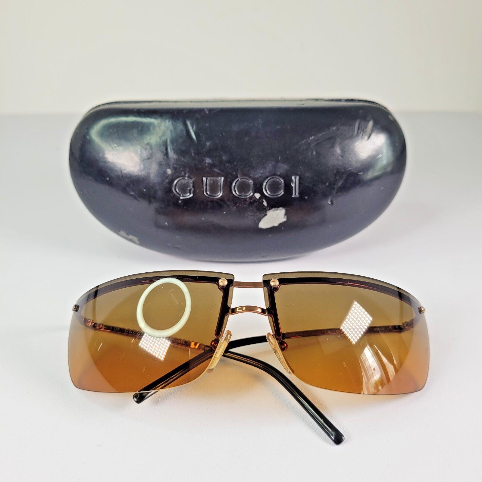Vintage 2003 Gucci Sunglasses GG 2653/S Gold Brown Gradient